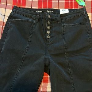 NWT. Style and Co. Crop flare and denim crop. Size 16 petite